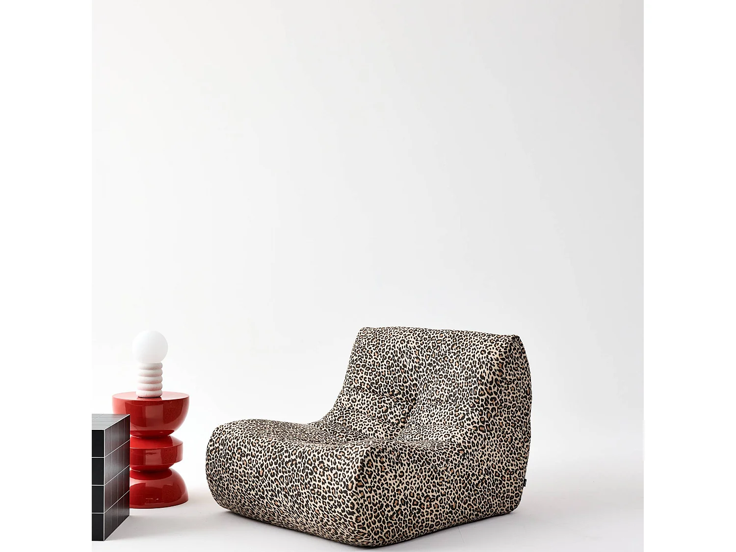 Chauffeuse tissu léopard 1 place - Sokol