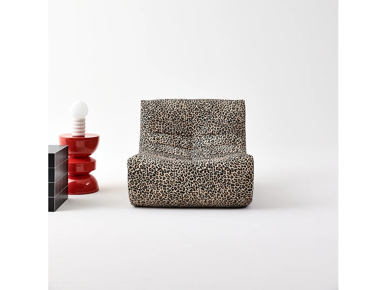 Chauffeuse tissu léopard 1 place - Sokol