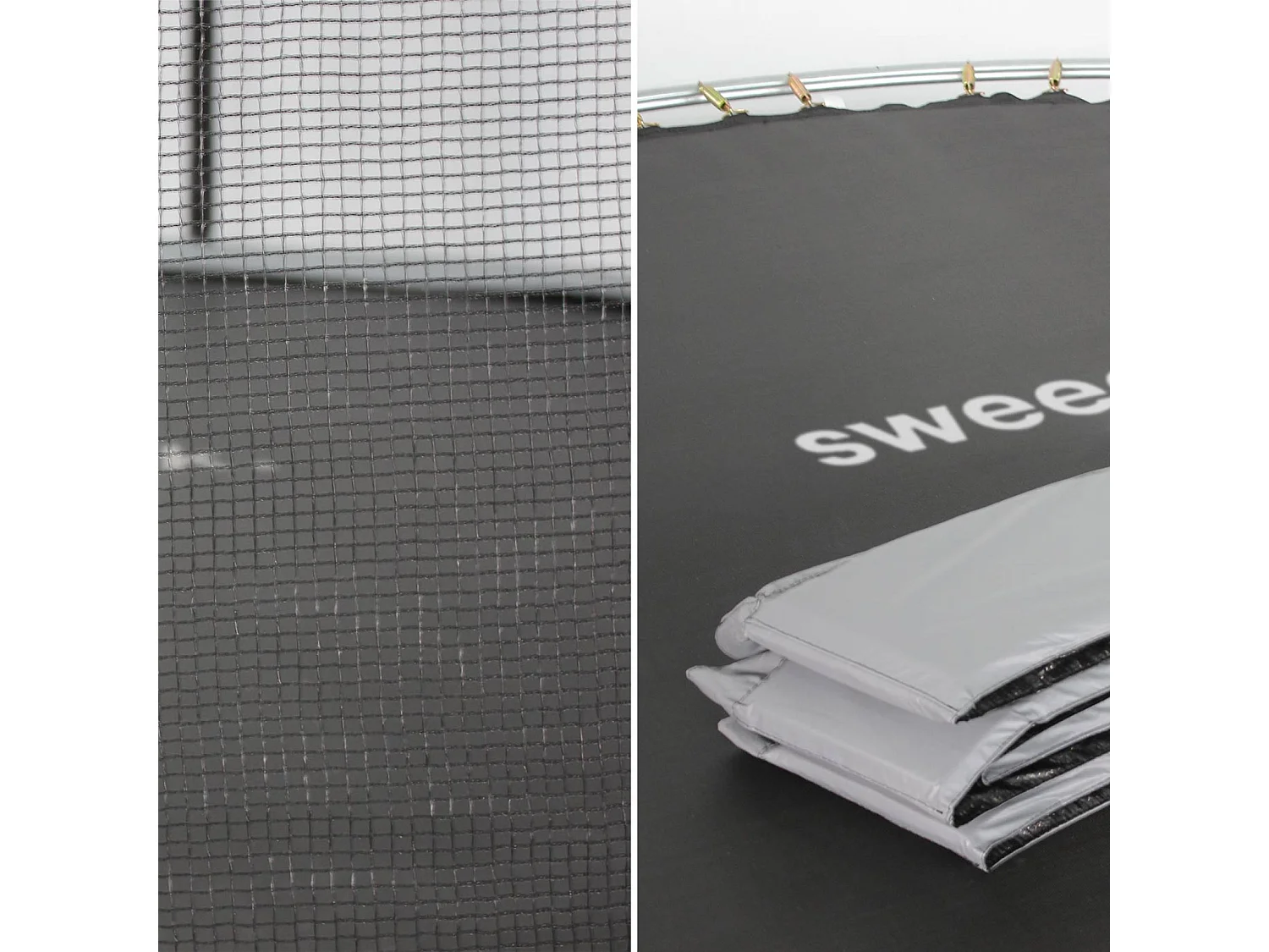 Trampoline rond Ø 305cm gris avec son filet de protection - Mars - Trampoline de jardin 3m 300 cm | Qualité PRO. | Normes EU