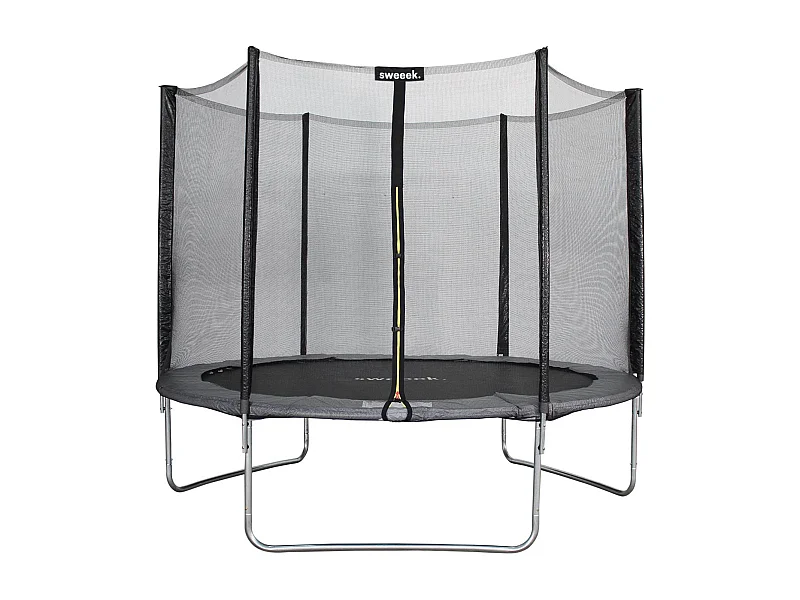 Trampoline rond Ø 305cm gris avec son filet de protection - Mars - Trampoline de jardin 3m 300 cm | Qualité PRO. | Normes EU