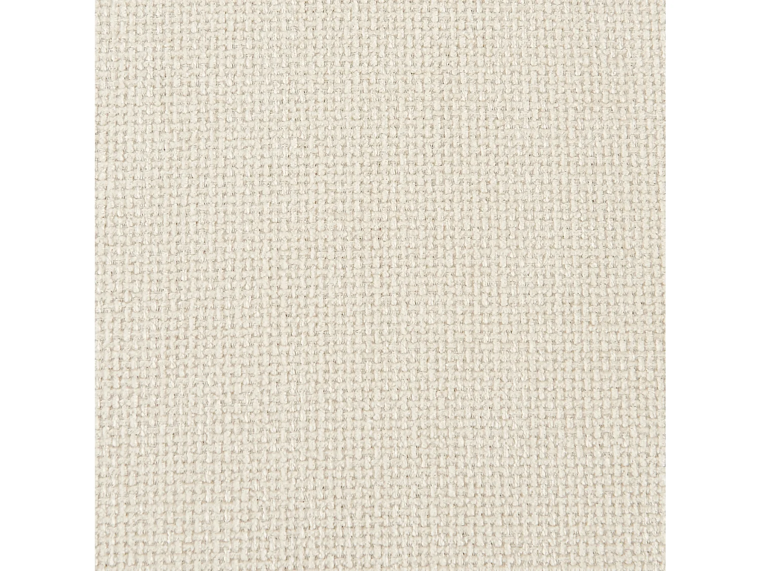 Sofá de esquina derecha de tela liso, 3 plazas blanco roto