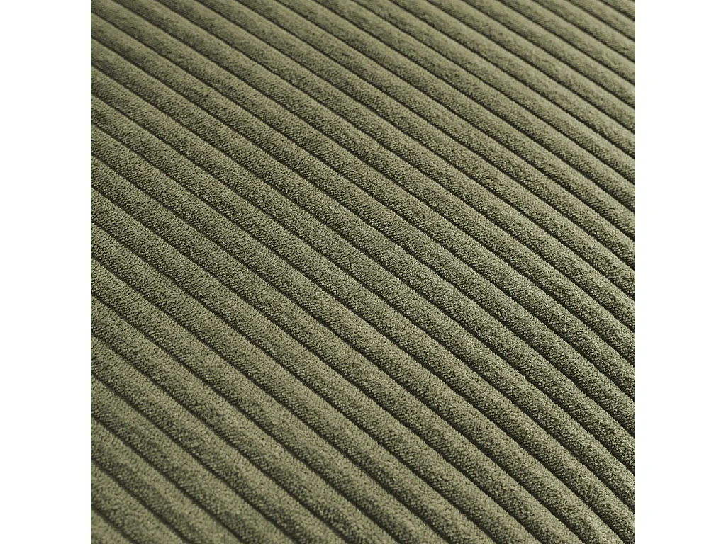 Divano letto in velluto a coste con struttura in legno di eucalipto e