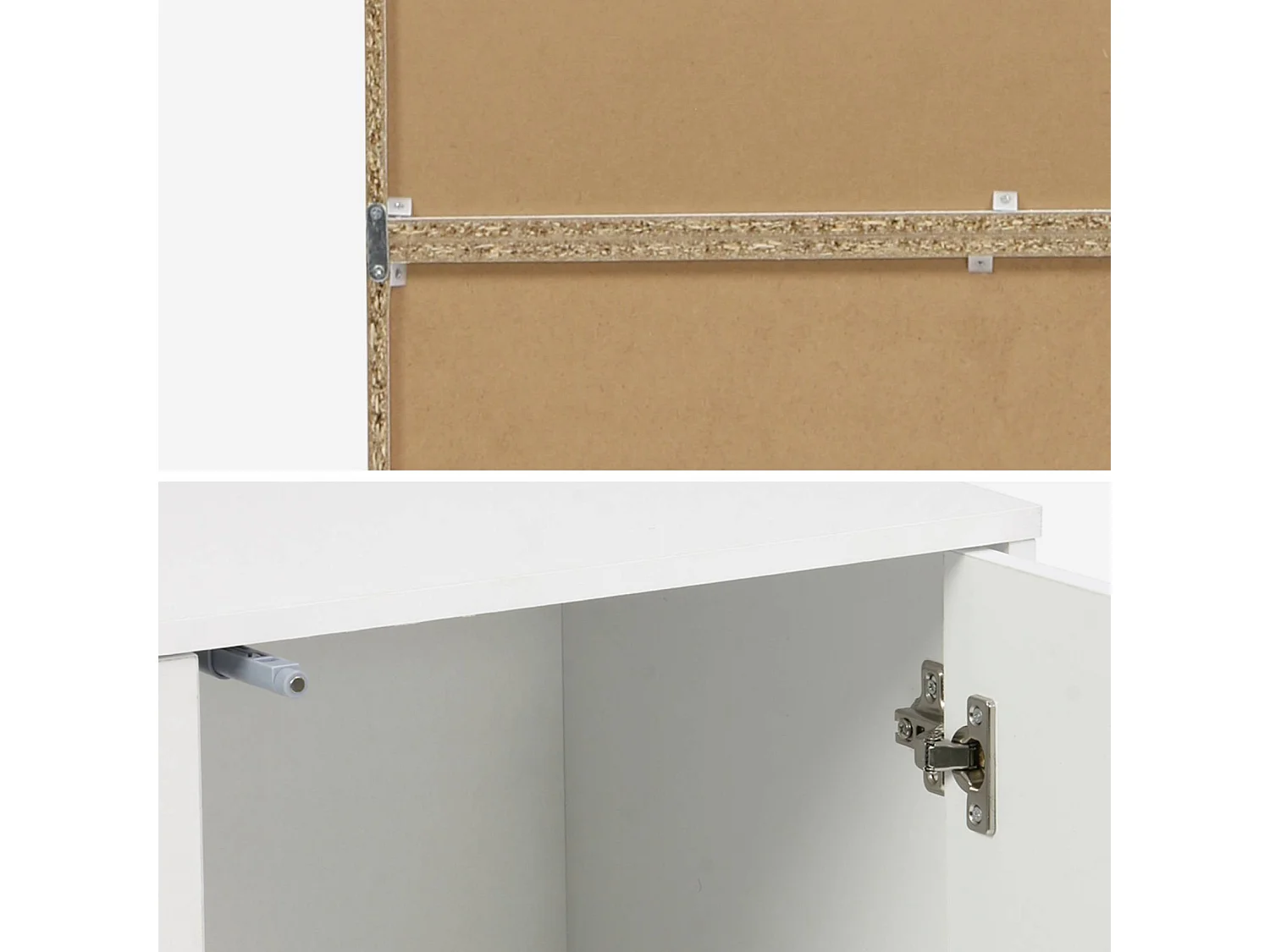 Libreria modulare con 2 ante e 5 livelli, bianco