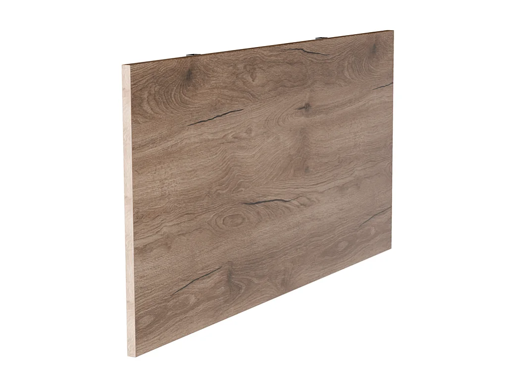 Table pliante murale 138x68 cm Chêne chocolat - plateau pour cuisine et petites pièces