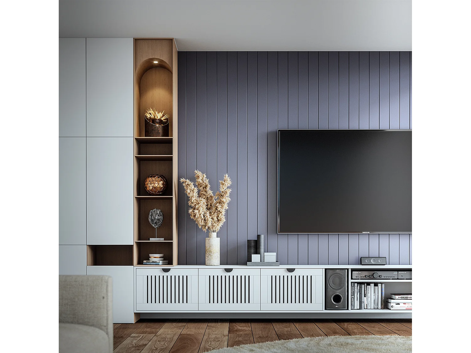 Opengewerkte deur MDF halfmatte lak Wit 187,6 x 49,6 cm KOS