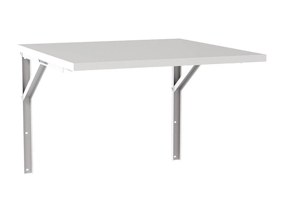 Mesa extensible de pared 68x68 cm Gris - tablero para cocina y habitaciones pequeñas