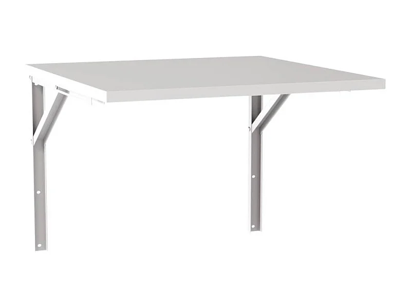Mesa extensible de pared 68x68 cm Gris - tablero para cocina y habitaciones pequeñas