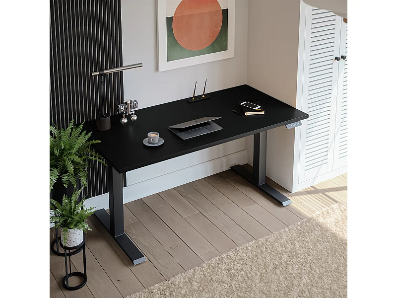 Biurko elektryczne z regulacją wysokości Czarny 180 x 95cm