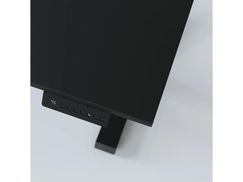 Biurko elektryczne z regulacją wysokości Czarny 138 x 80cm
