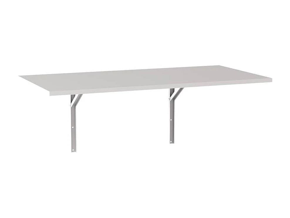 Mesa extensible de pared 138 x 68 cm Gris - tablero para cocina y habitaciones pequeñas