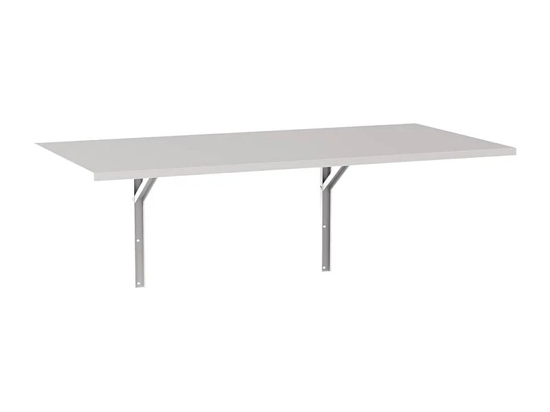 Mesa extensible de pared 138 x 68 cm Gris - tablero para cocina y habitaciones pequeñas