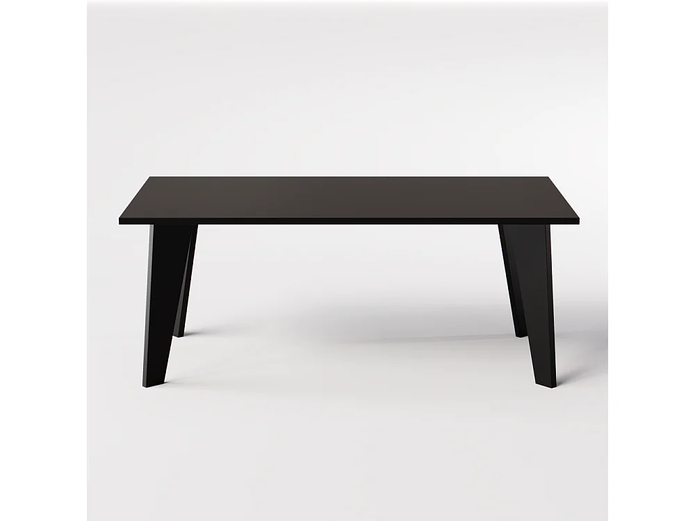 Table ARIS 138 x 80 cm pour cuisine, salon, salle à manger Noir