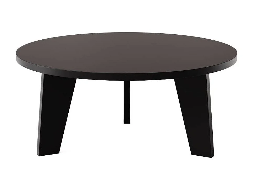 Mesa de centro redonda ELLA Ø90 cm Negro