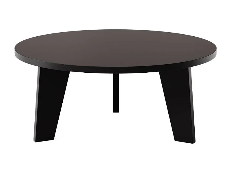 Mesa de centro redonda ELLA Ø90 cm Negro