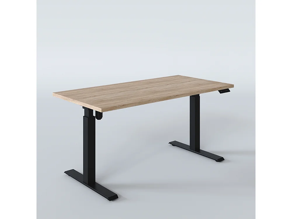 Bureau électrique réglable en hauteur Chêne Sonoma 138 x 68 cm