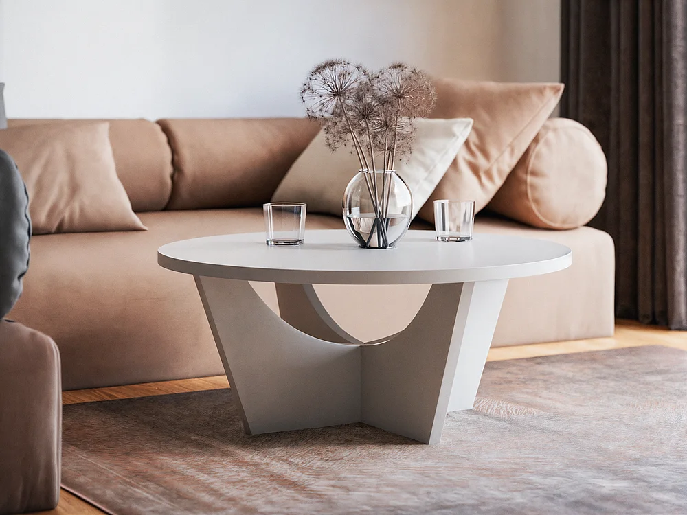 Ronde salontafel TORI Ø90 cm Grijs