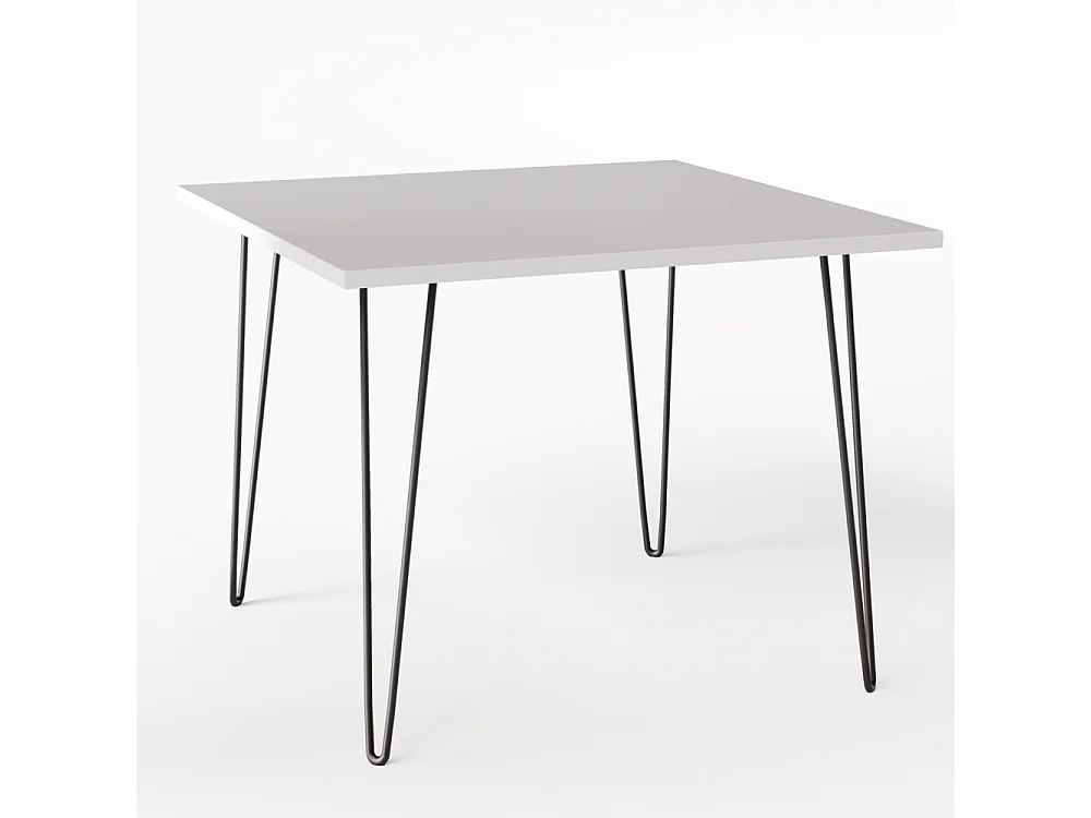 Tisch HAIRPIN 90 x 90 cm für Küche, Wohnzimmer, Esszimmer Grau