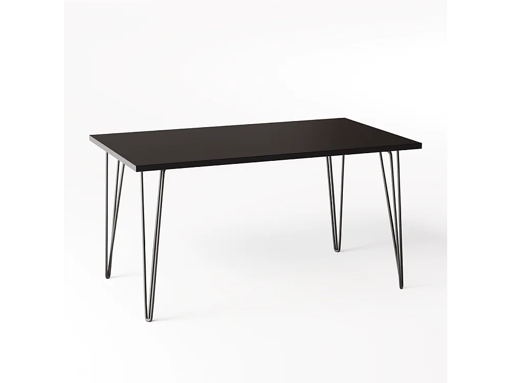 Bureau VOSS 138 x 68 cm pour bureau, cabinet, atelier Noir