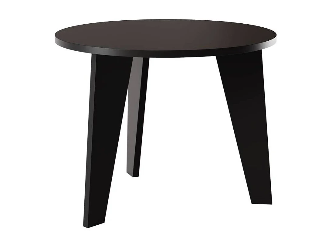 Table ronde ROSE Ø90 cm pour cuisine, salon, salle à manger Noir