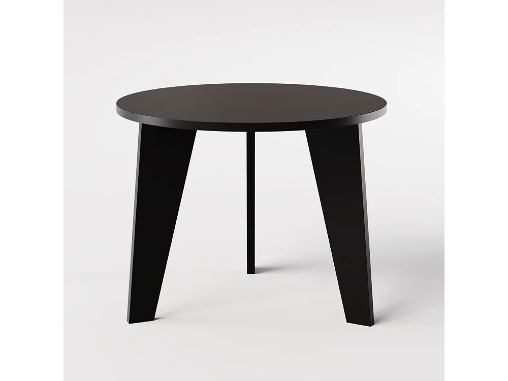 Ronde tafel ROSE Ø90 cm voor keuken, woonkamer, eetkamer Zwart