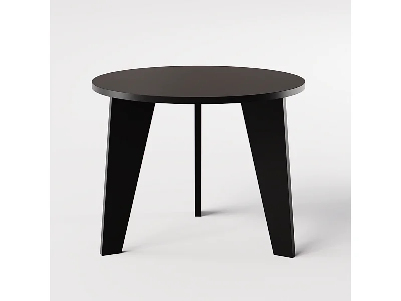 Table ronde ROSE Ø90 cm pour cuisine, salon, salle à manger Noir