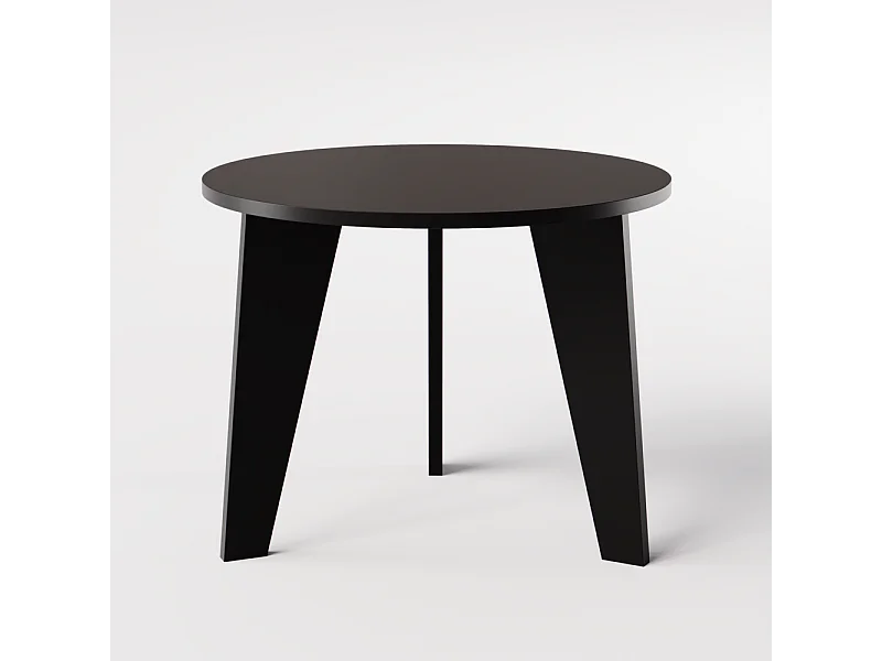 Tavolo rotondo ROSE Ø90 cm per cucina, soggiorno, sala da pranzo Nero