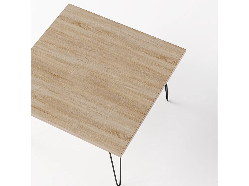 Mesa de centro VIDA 68 x 68 cm para salón, habitación Roble Sonoma