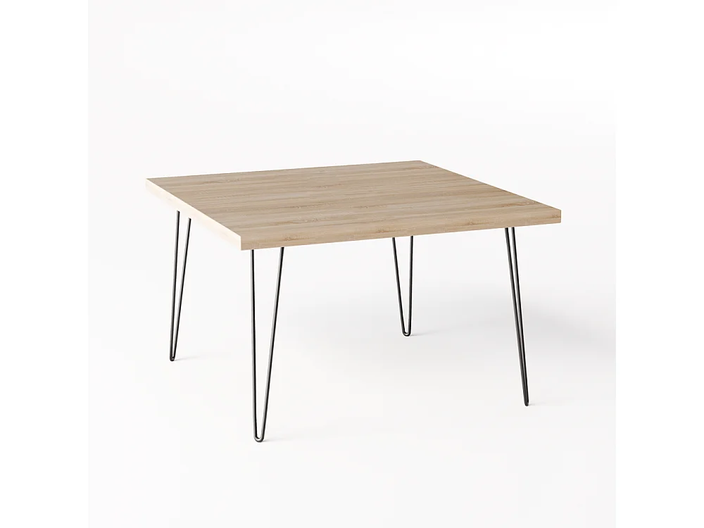 Mesa de centro VIDA 68 x 68 cm para salón, habitación Roble Sonoma