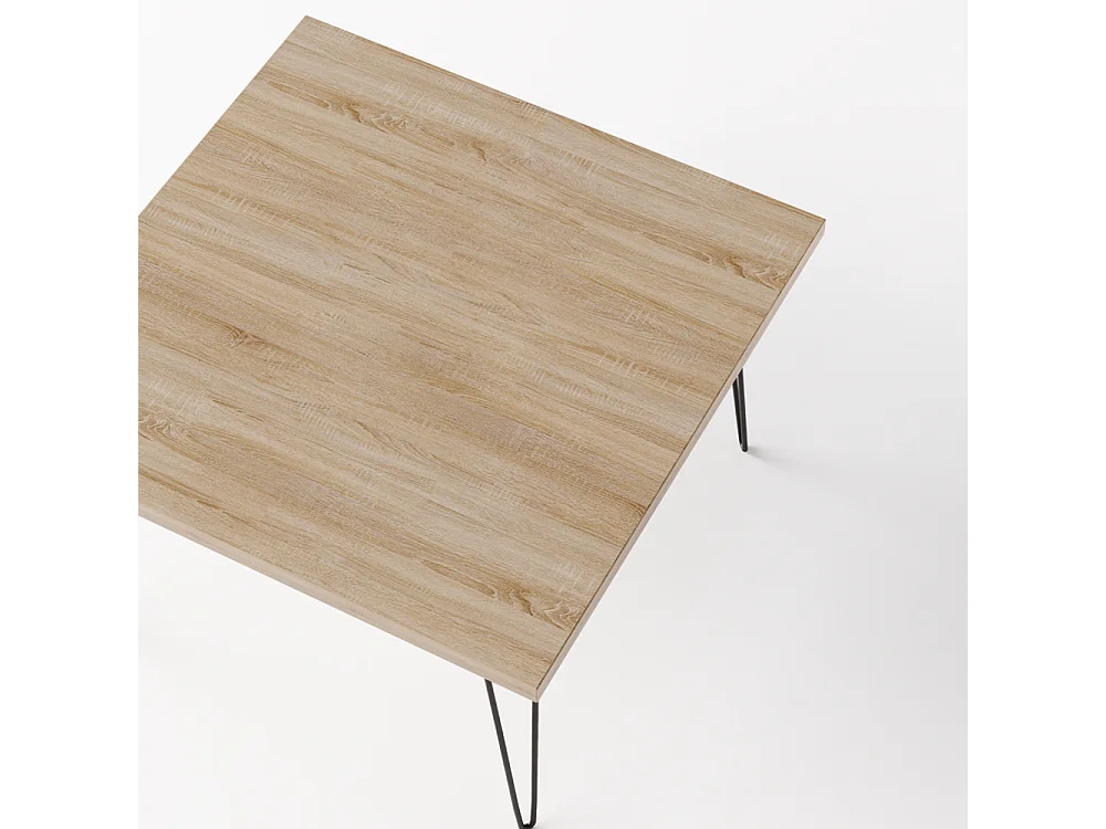 VIDA salontafel 68 x 68 cm voor de woonkamer, eikenhout Sonoma