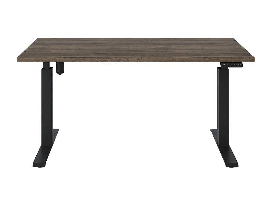 Bureau électrique réglable en hauteur Chêne chocolat 180 x 95 cm