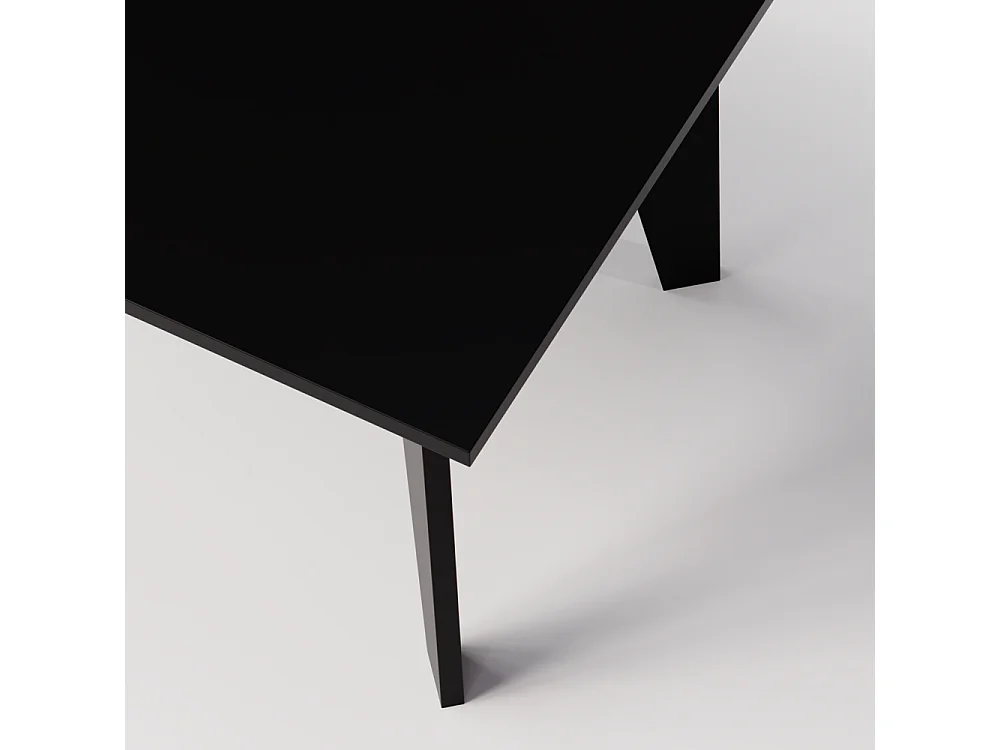 Table HOLT 180 x 95 cm pour cuisine, salon, salle à manger Noir
