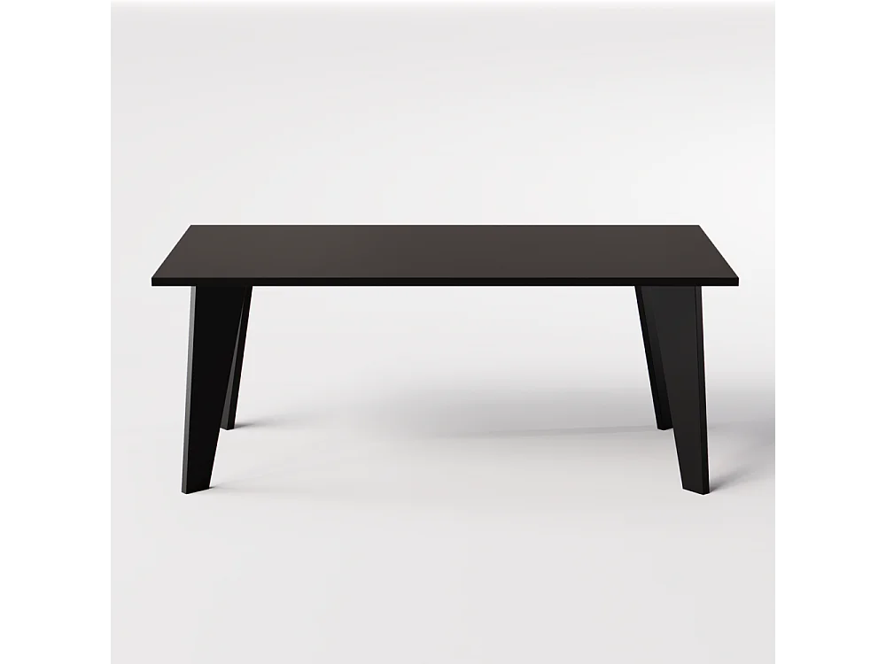 Mesa HOLT 180 x 95 cm para cozinha, sala de estar, sala de jantar Preto