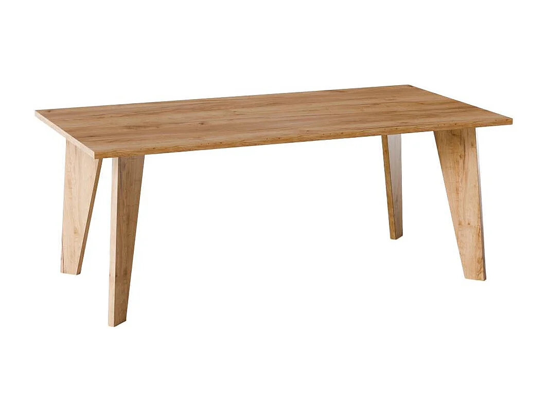 Table ARIS 138 x 80 cm pour cuisine, salon, salle à manger Chêne Craft
