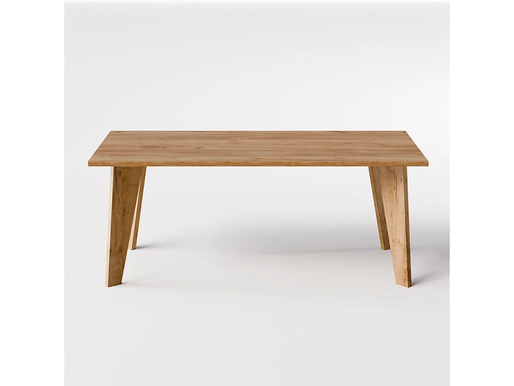Table ARIS 138 x 80 cm pour cuisine, salon, salle à manger Chêne Craft