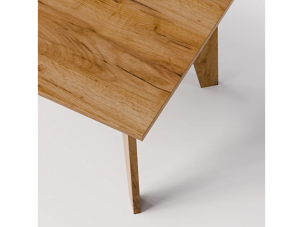 Mesa ARIS 138 x 80 cm para cozinha, sala de estar, sala de jantar Carvalho Craft