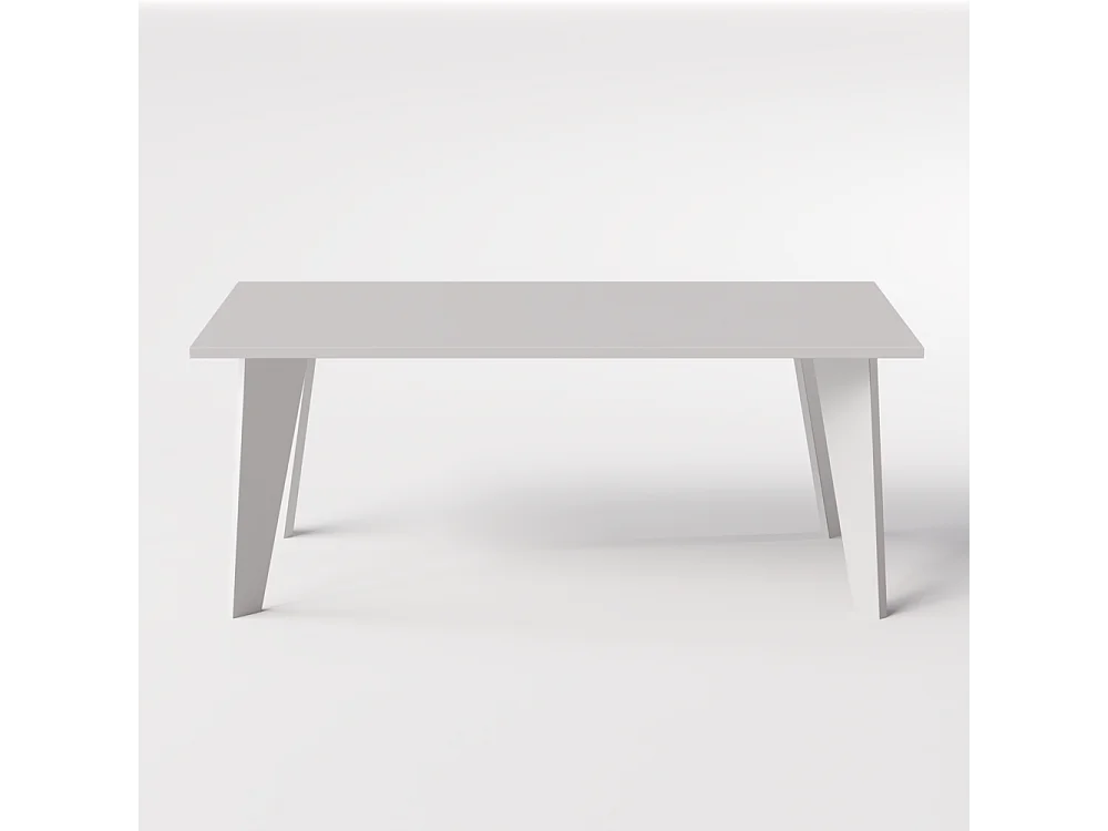 Mesa ARIS 138 x 80 cm para cozinha, sala de estar, sala de jantar Cinza