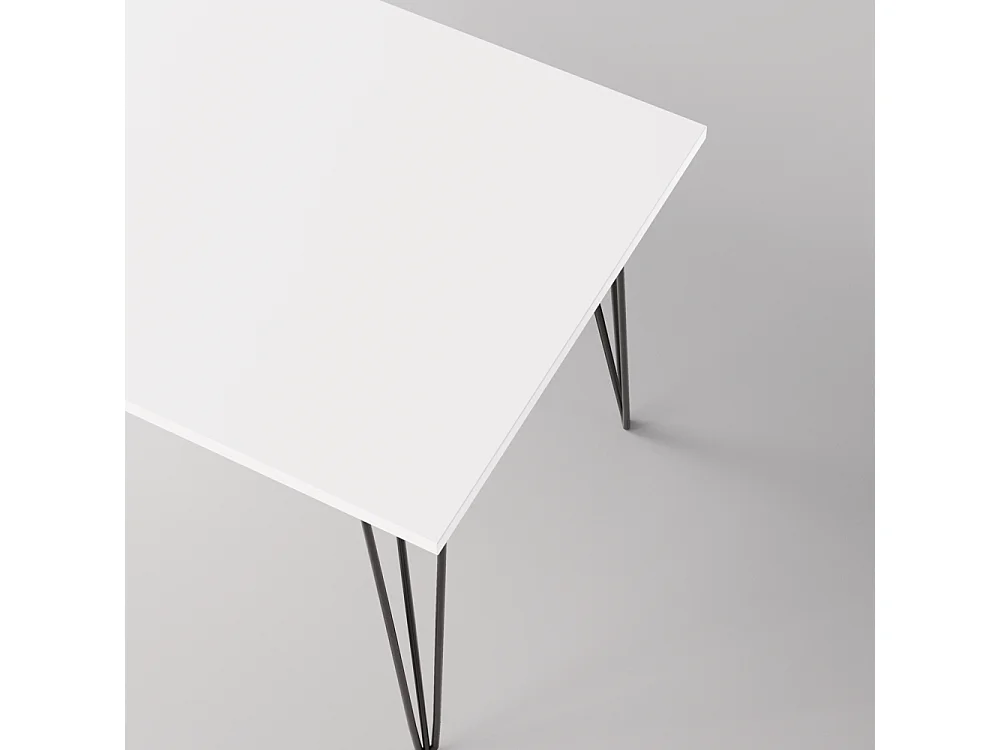 Tisch FISK 138 x 80 cm für Küche, Wohnzimmer, Esszimmer Weiß