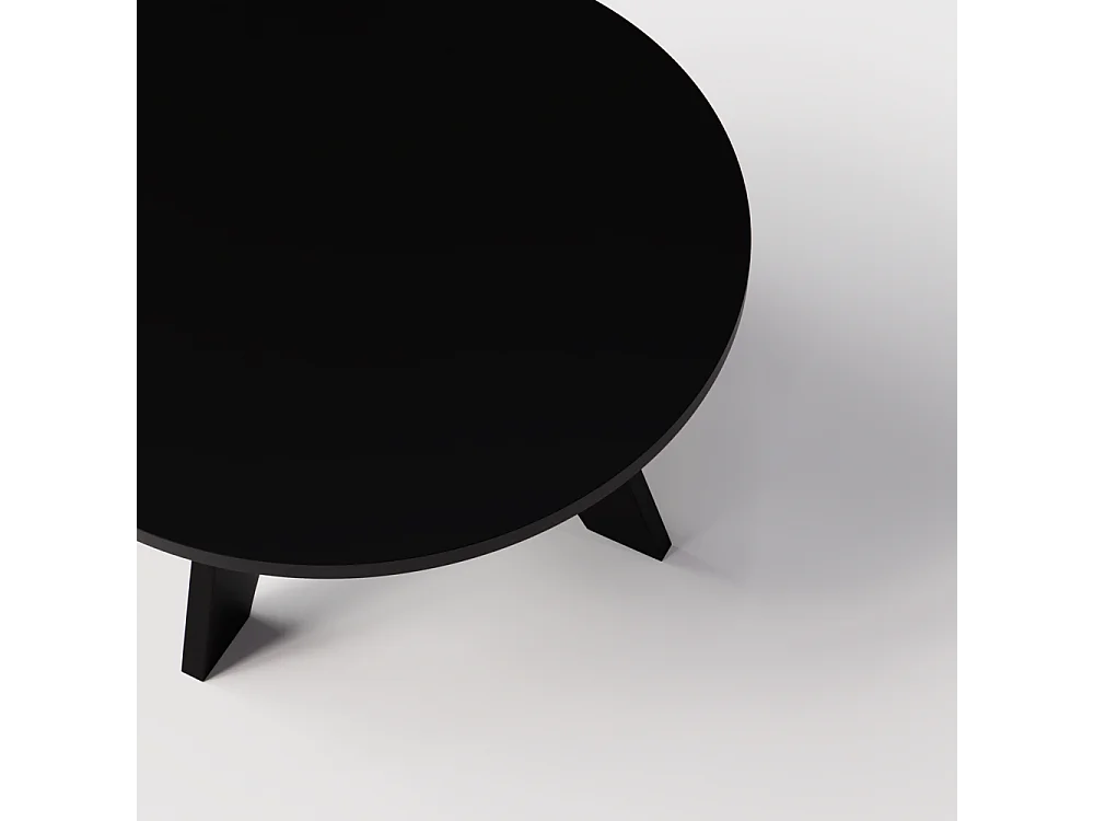 Ronde salontafel YUKO Ø90 cm Zwart