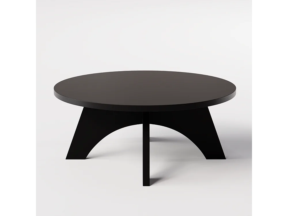 Ronde salontafel YUKO Ø90 cm Zwart
