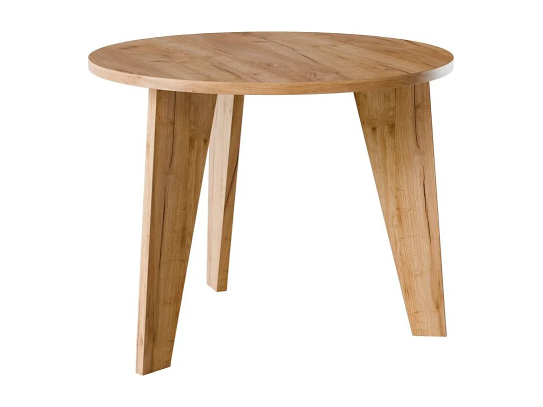 Runder Tisch ROSE Ø90 cm für Küche, Wohnzimmer, Esszimmer Eiche Craft