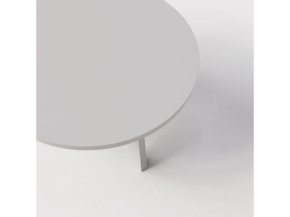 Mesa de centro redonda ELLA Ø90 cm Gris