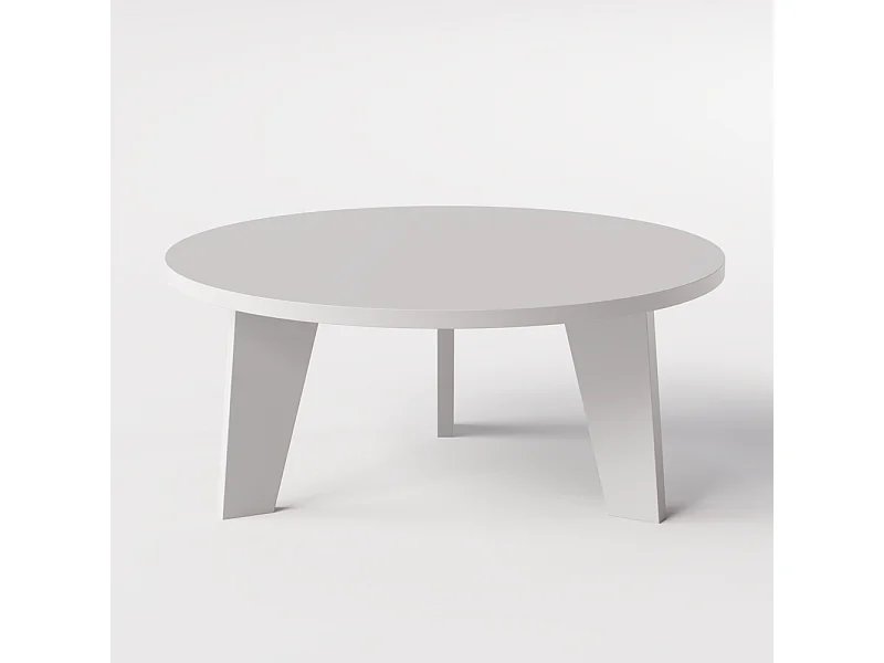 Mesa de centro redonda ELLA Ø90 cm Gris