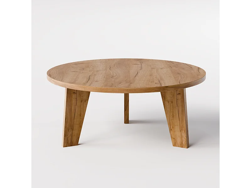 Runder Couchtisch ELLA Ø90 cm Eiche Craft