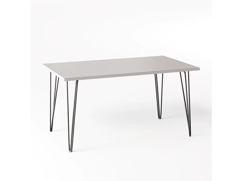 Tisch FISK 138 x 80 cm für Küche, Wohnzimmer, Esszimmer Grau
