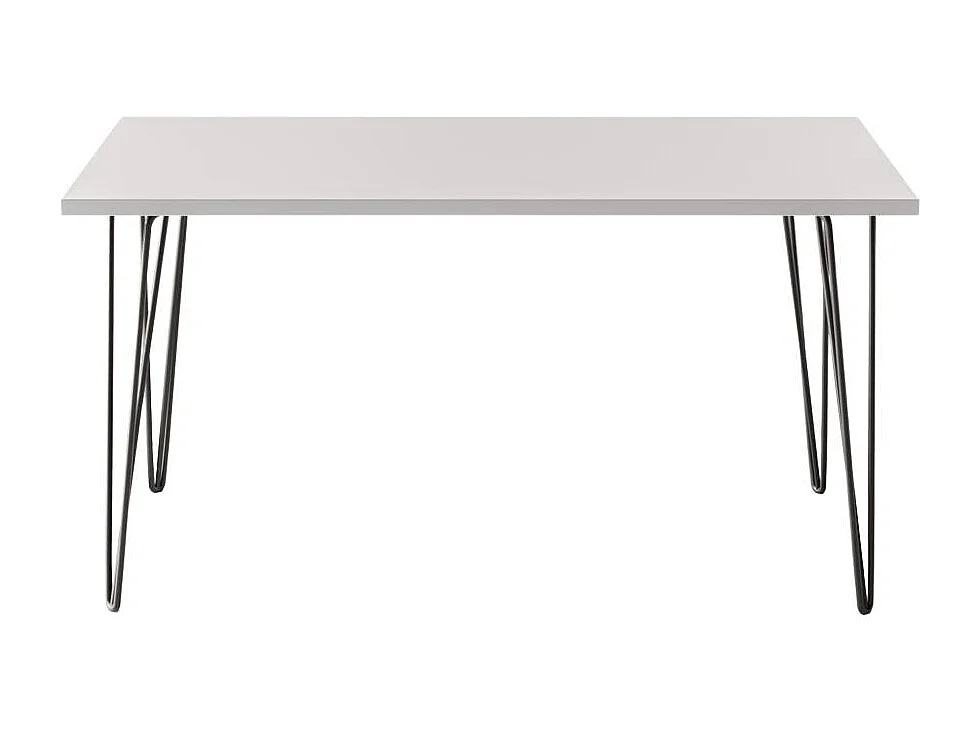 Tisch FISK 138 x 80 cm für Küche, Wohnzimmer, Esszimmer Grau