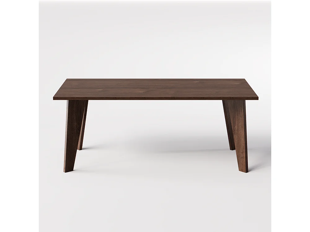 Table ARIS 138 x 80 cm pour cuisine, salon, salle à manger Chêne chocolat