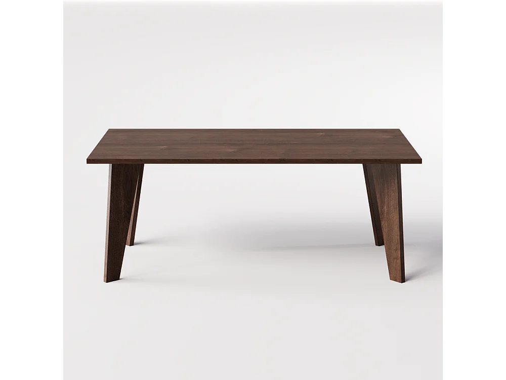 Mesa ARIS 138 x 80 cm para cozinha, sala de estar, sala de jantar Carvalho Chocolate