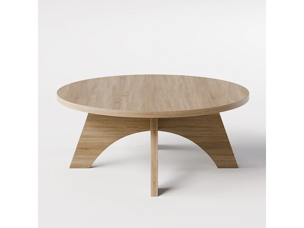 Mesa de centro redonda BELL  Ø68 cm Roble Sonoma