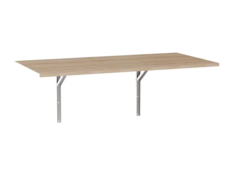 Table pliante murale 138x68 cm Chêne Sonoma - plateau pour cuisine et petites pièces