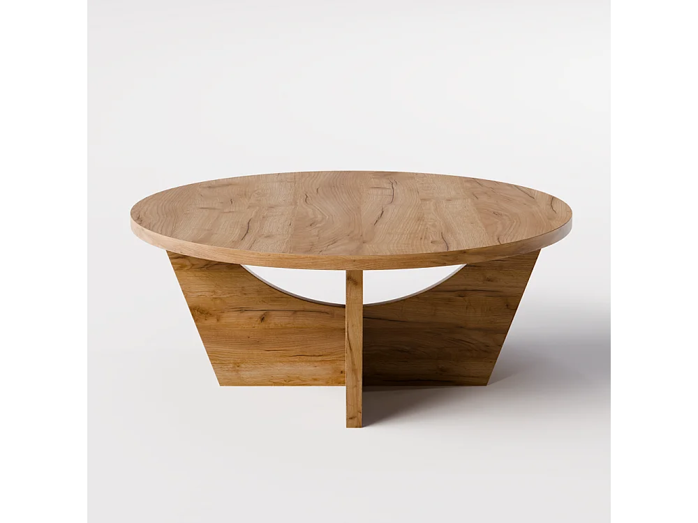 Tavolino rotondo TORI Ø90 cm Rovere Craft